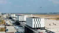 The west side of Brucargo, Brussels Airport.