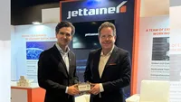 Lufthansa Cargo's Oliver von Götz (left) and Jettainer's Dr. Jan Wilhelm Breithaupt. Credit: Jettainer