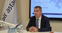 Ibrahim Canliel at Air Astana HQ in Almaty.
